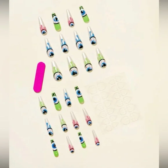 Coffin/Ballerina Shaped Press-On Nails - Picture 2 of 4